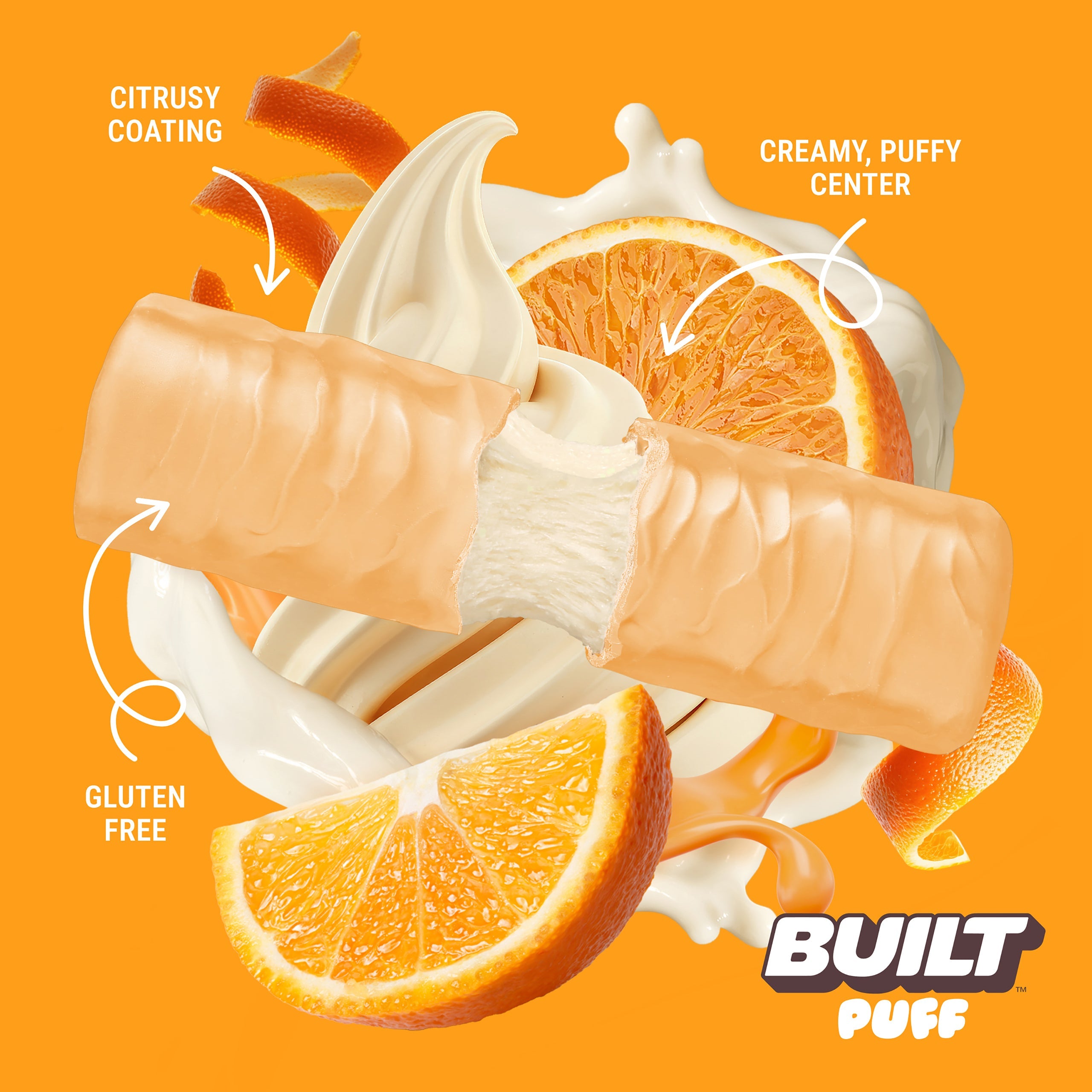 Orange Cream Pop Puff