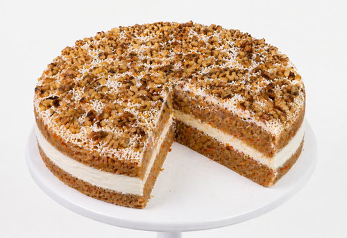 Andy Anand Sugar-Free Carrot Cake, 9-Inch, 3.2 lb – Moist & Flavorful, Diabetic-Friendly, All-Natural, No Preservatives, Birthday Gift Box
